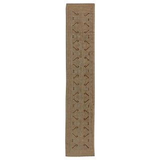 Modern Samarkand Abstract Wool Runner by Doris Leslie Blau For Sale