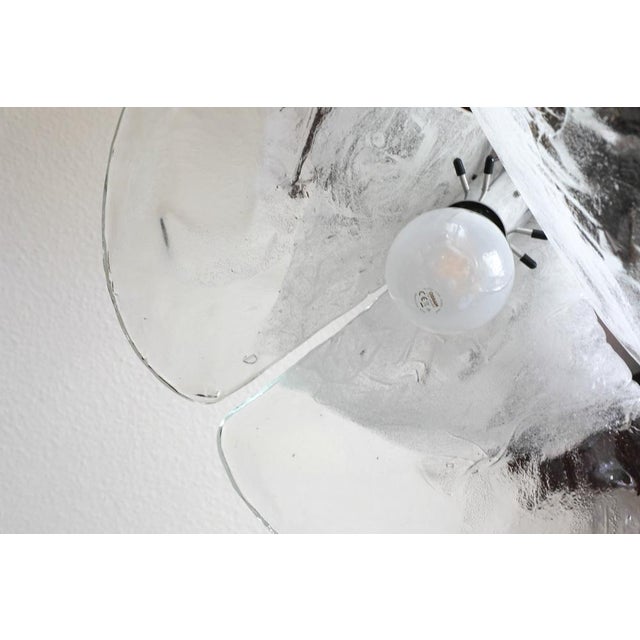 Vintage Clear Ice Glass Pendant Lamp by J. T. Kalmar for Kalmar, 1960s For Sale - Image 14 of 18