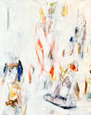 "Checkmate" Contemporary Abstract Original Mixed-Media Painting on Canvas by Brenna Giessen
