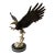 1990s Large Bronze Eagle on Marble Base, Signed Arnadia For Sale