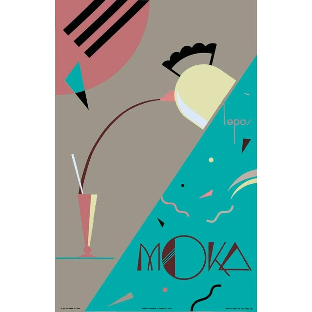 Artist: Charles Lepas Title: Moka Year: 1992 Signed: No Medium: Serigraph Paper Size: 32.5 x 21.5 inches ( 83 x 55 cm )...