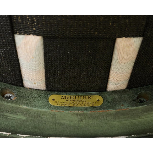 McGuire Organic Modern Twisted Rattan Lounge Chair For Sale - Image 17 of 18