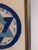 Traditional Vintage Blue and Gold Star of David Judaica Needlepoint Wall Art For Sale - Image 3 of 4