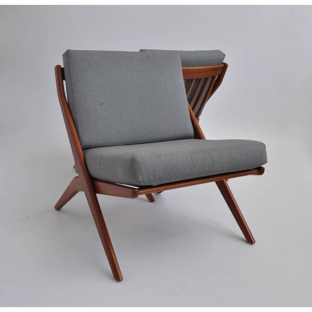 Folk Ohlsson Scandinavian Scissor Lounge Chairs Chairish