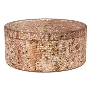 Lidded Box in Red Travertine by Up & Up, Massa-Carrara Italy, 1970s For Sale