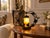 Art Deco Table Lamp in Glass and Wrought Iron, 1930s For Sale - Image 11 of 12