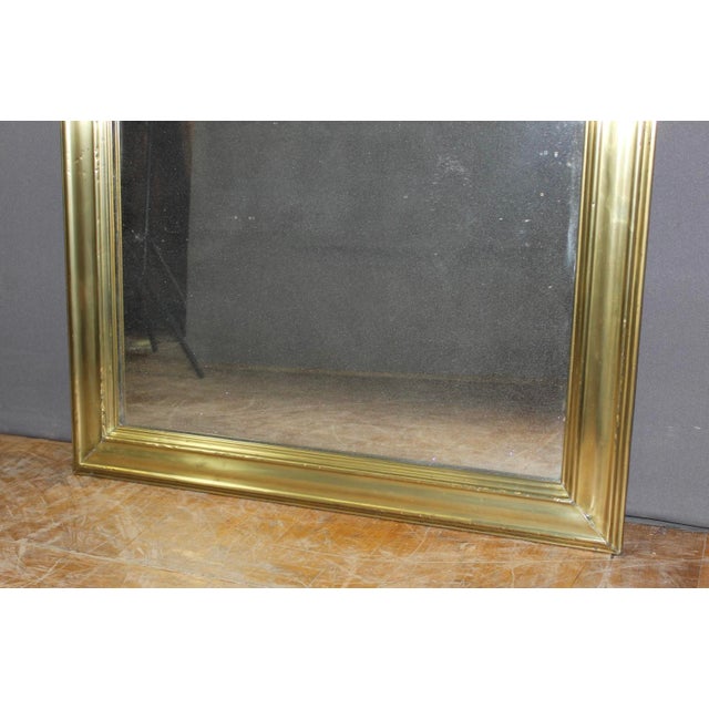 Brass and Mercury Bistro Mirror, 19th Century For Sale - Image 12 of 14
