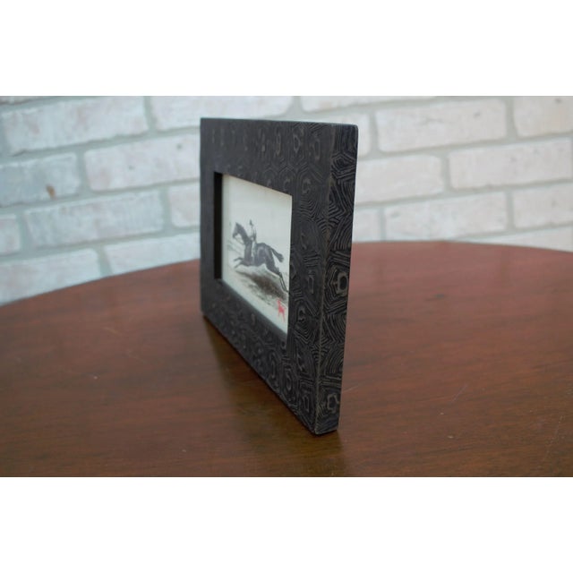 Plastic Pigeon and Poodle Oxford Picture Frame and Tissue Box Set - 2 Piece Set For Sale - Image 7 of 12