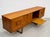Mid Century Modern Teak Credenza by Stonehill | Long Sideboard With Funky Sculpted Pulls and Sled Legs, Made in England, C. 1960’s For Sale - Image 11 of 18