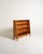Scandinavian bookcase from the 1940s and 1950s made of elm, with an open structure, three shelves, and short, slightly...