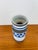 1960s Vintage 1960s Danish Modern Style Blue & White Studio Pottery Vase For Sale - Image 5 of 6
