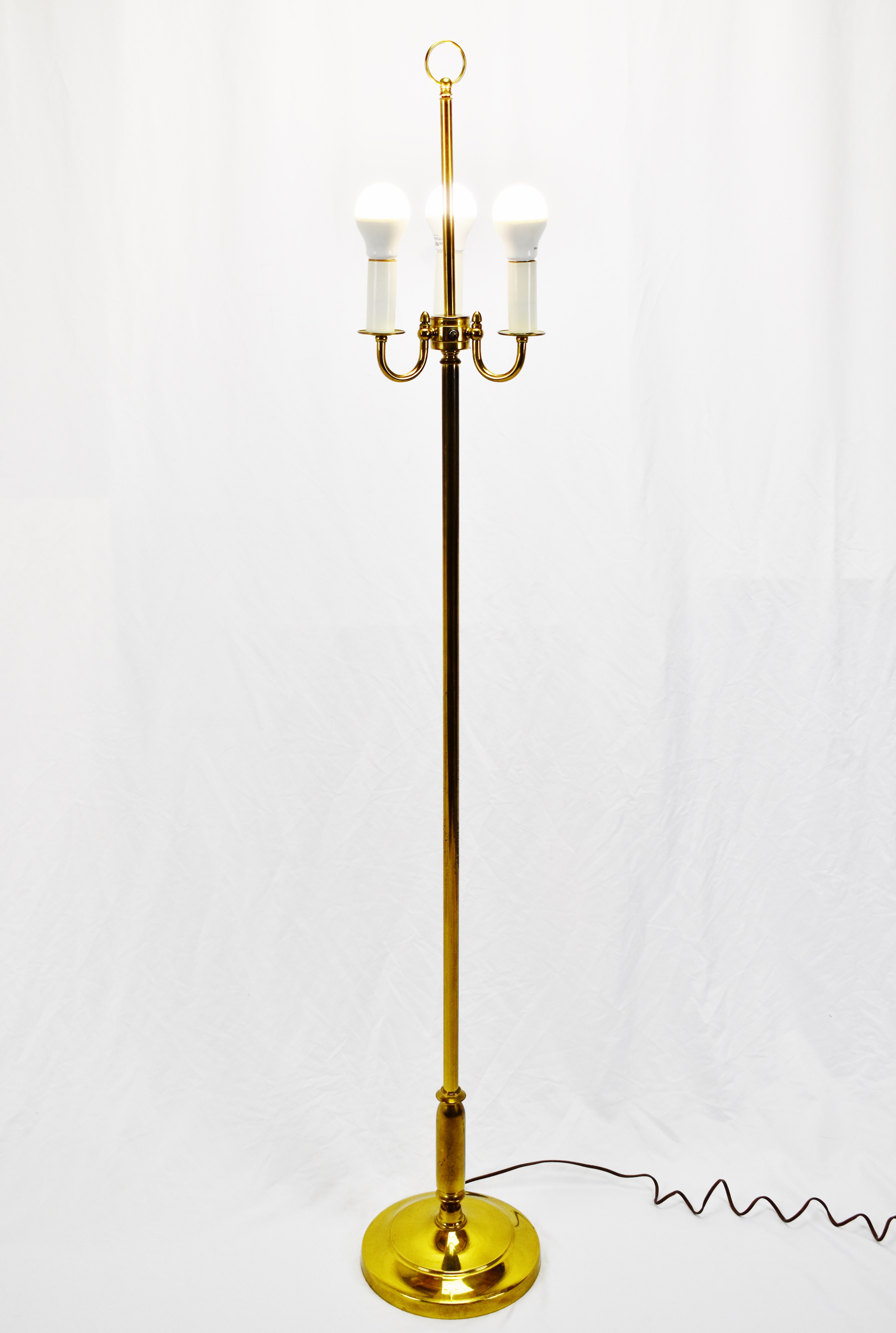antique brass candelabra table lamp