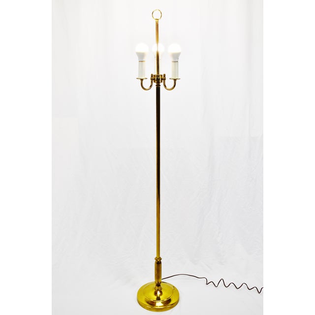 Vintage Brass 3 Arm Candelabra Floor Lamp Chairish