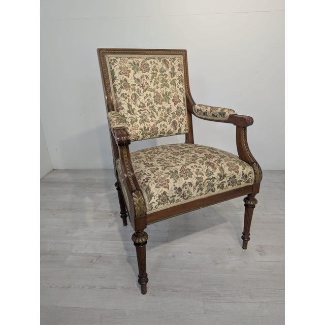 Antique Louis XVI Style Armchair, France For Sale - Image 11 of 18