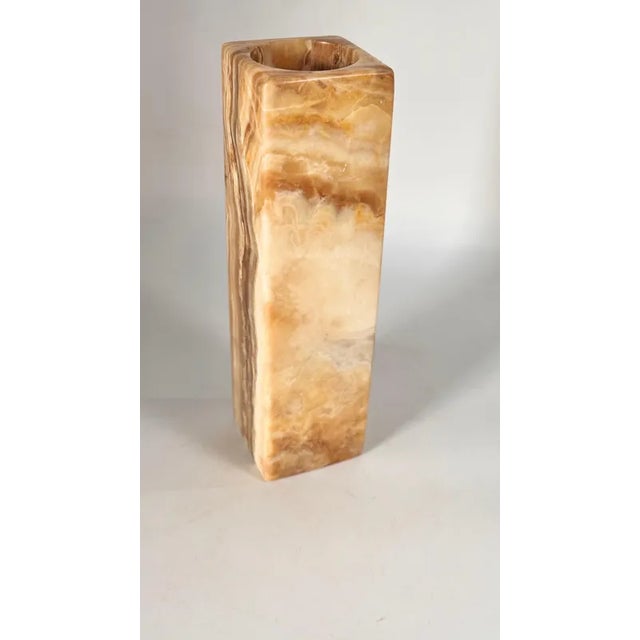 Gemstone Large Italian Onyx Vase, 1970s For Sale - Image 7 of 8