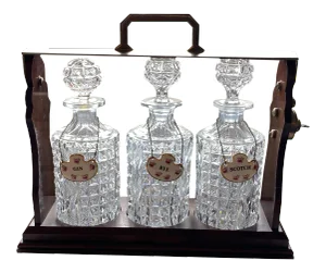 Tantalus With Three Bottles and Key