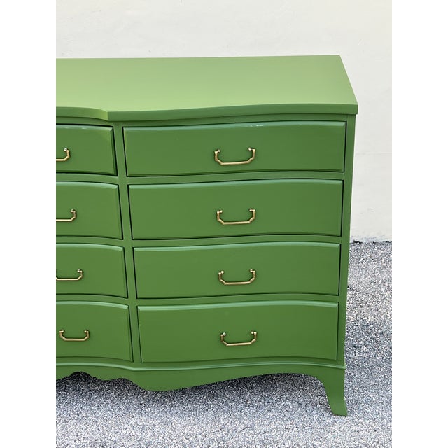 Green Late 20th Century Green Dresser of Twelve Drawers For Sale - Image 8 of 14