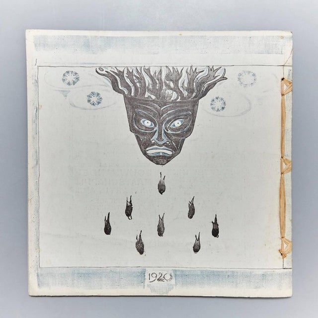 Journal, 'Wendingen,' issue no. 6 / 7 1920, lithograph cover designed by R.N. Roland Holst, Amsterdam, Holland, 1920....