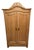 Antique French Provincial Carved Pine Armoire For Sale