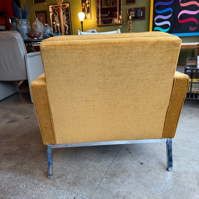 1960s Original 1960's Steelcase Upholstered Armchair For Sale - Image 5 of 9