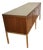 Florence Knoll Attributed Mid Century Walnut and Chrome Office Credenza For Sale