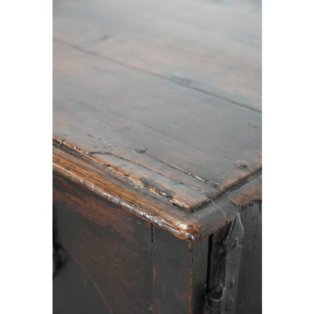 Antique English Oak Cabinet on Stand, 1600s For Sale - Image 17 of 18