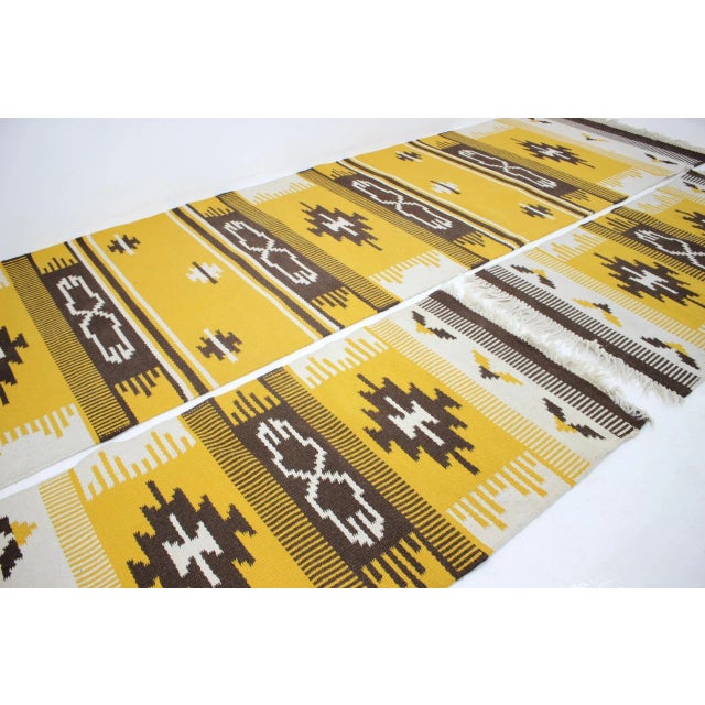Wool Kilim Carpets, 1960s, Set of 3 For Sale - Image 4 of 7