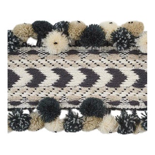 Schumacher Maracana Pom Tape in Black For Sale