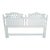 Vintage White Gloss Ficks Reed Faux Bamboo regencyKing Size Headboard For Sale