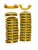 Yellow Phonic Resin Drawer/Door Pull With Aluminum Accent, Set of 23 For Sale In Los Angeles - Image 6 of 6