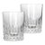 Late 20th Century Baccarat Piccadilly Pattern Double Old Fashioned Glasses, Pair For Sale