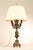 Brevettato Italian Brass and Marble Candelabrum Table Lamp For Sale - Image 11 of 12
