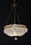 Art Deco French Crystal Beaded Basket Chandelier with Brass, 1930s For Sale - Image 3 of 7