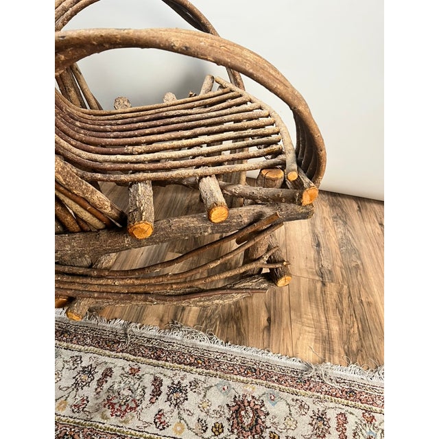 Vintage Adirondack Bent Willow Arm Chair For Sale - Image 11 of 11