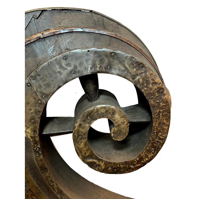 Pair of 1910s South Indian Hand-Carved Fore and Aft Indian Snake Boat Prows For Sale - Image 4 of 10