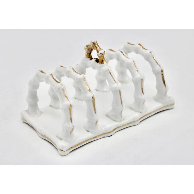 Limoges, France Antique French Limoges Ceramic Toast Rack / Letter Holder For Sale - Image 4 of 12