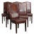English-Style Sheepskin Dining Chairs, Set of 6 For Sale