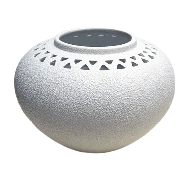 Matt Ceramic Vase by Renato Rigon for Ceramiche Rigon, 1970s For Sale