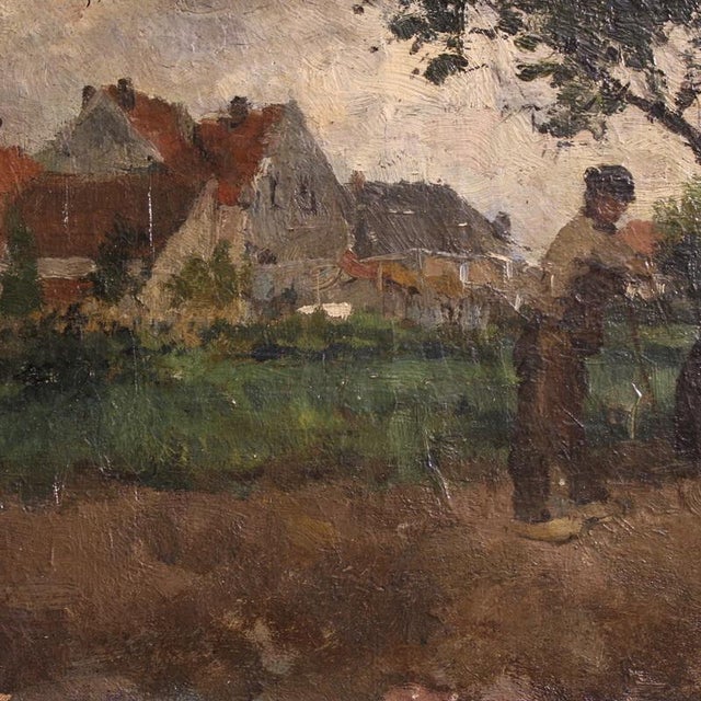 Henri Louis Ludwig, Impressionist Landscape, 1890, Oil on Canvas For Sale - Image 14 of 15