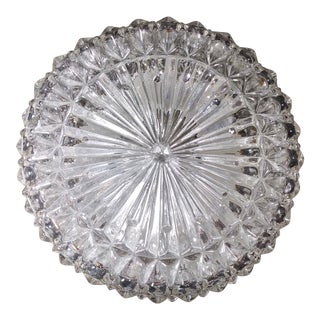 1970s Petite Austrian Crystal Ceiling Wall Light For Sale