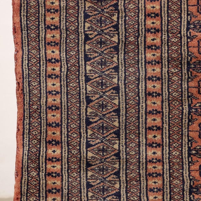 Bukhara Rug in Cotton & Wool Thin Knot For Sale - Image 5 of 12