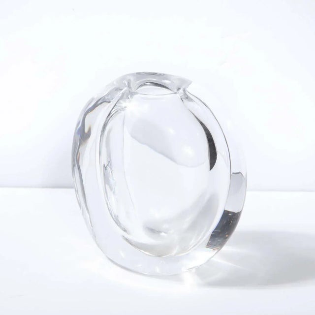 Transparent Swedish Mid-Century Modern Göran Wärff for Kosta Boda Translucent Glass Vase For Sale - Image 8 of 13