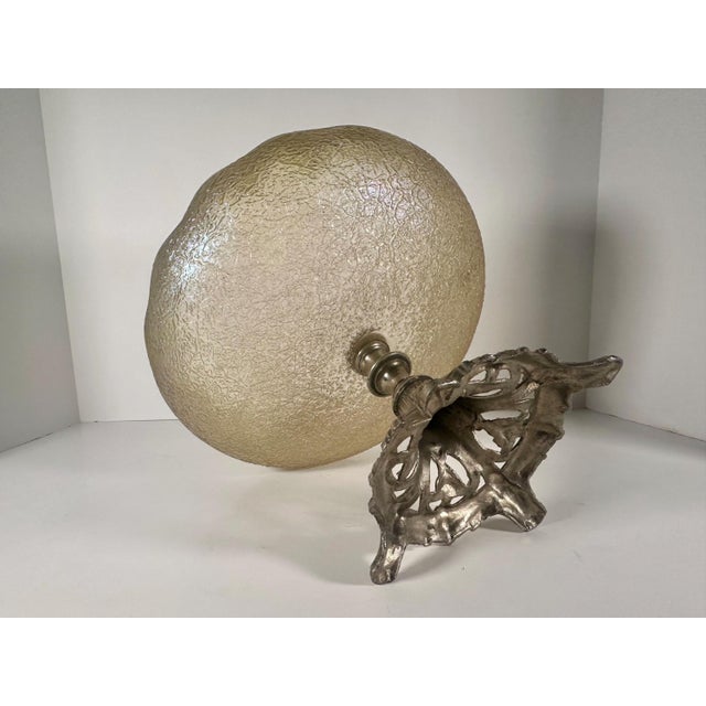 Glass Early 20th Century Loetz Art Glass Silverplate Mounted Compote Centerpiece For Sale - Image 7 of 10