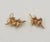 This is part of Chairish’s Costume Jewelry assortment. Goldtone faux-pearl clip back earrings. Marked "Napier." Made in...