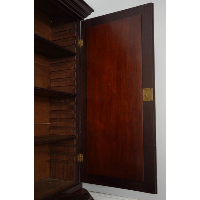 19th Century Antique Georgian Style Mahogany Secretary Desk For Sale - Image 5 of 18