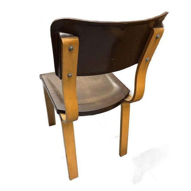 1930s Art Deco Thonet Bentwood Dining Chair With Bakelite Seat For Sale In Los Angeles - Image 6 of 10