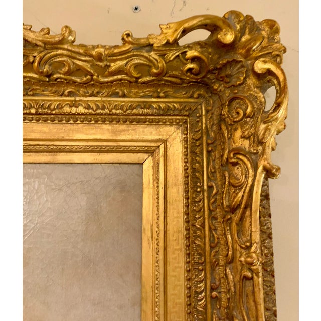 18th Century Antique Rococo Restored Spanish Painting of the Madonna For Sale - Image 5 of 6