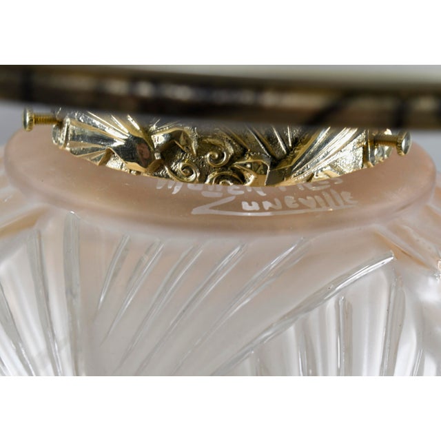 French Art Deco Table Lamp by Muller Freres - 1930 France For Sale - Image 12 of 14