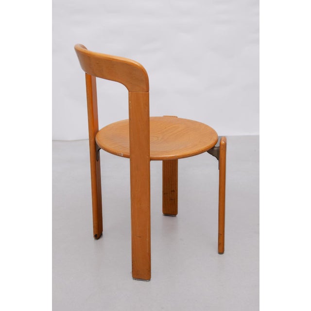 Brown Stacking Chairs by Bruno Rey for Kush & Co, 1970, Set of 6 For Sale - Image 8 of 18