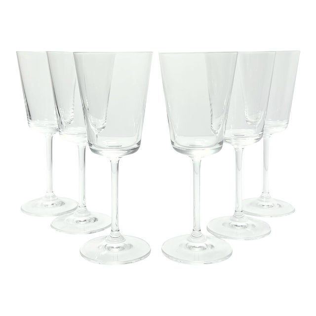 Contemporary Waterford Marquis Crystal Wine Glasses - Set of 6 For Sale